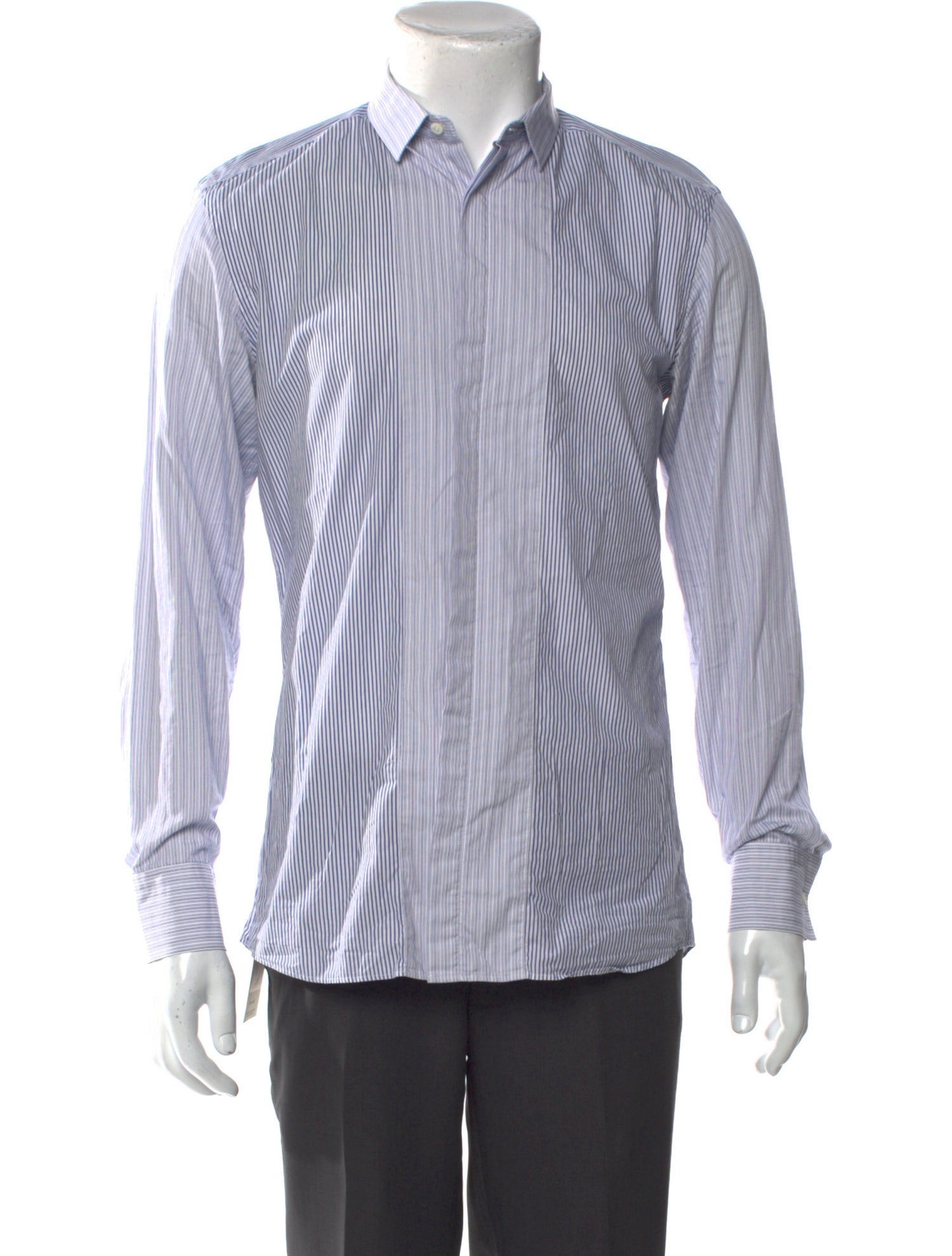 Neil Barrett Striped Long Sleeve Shirt