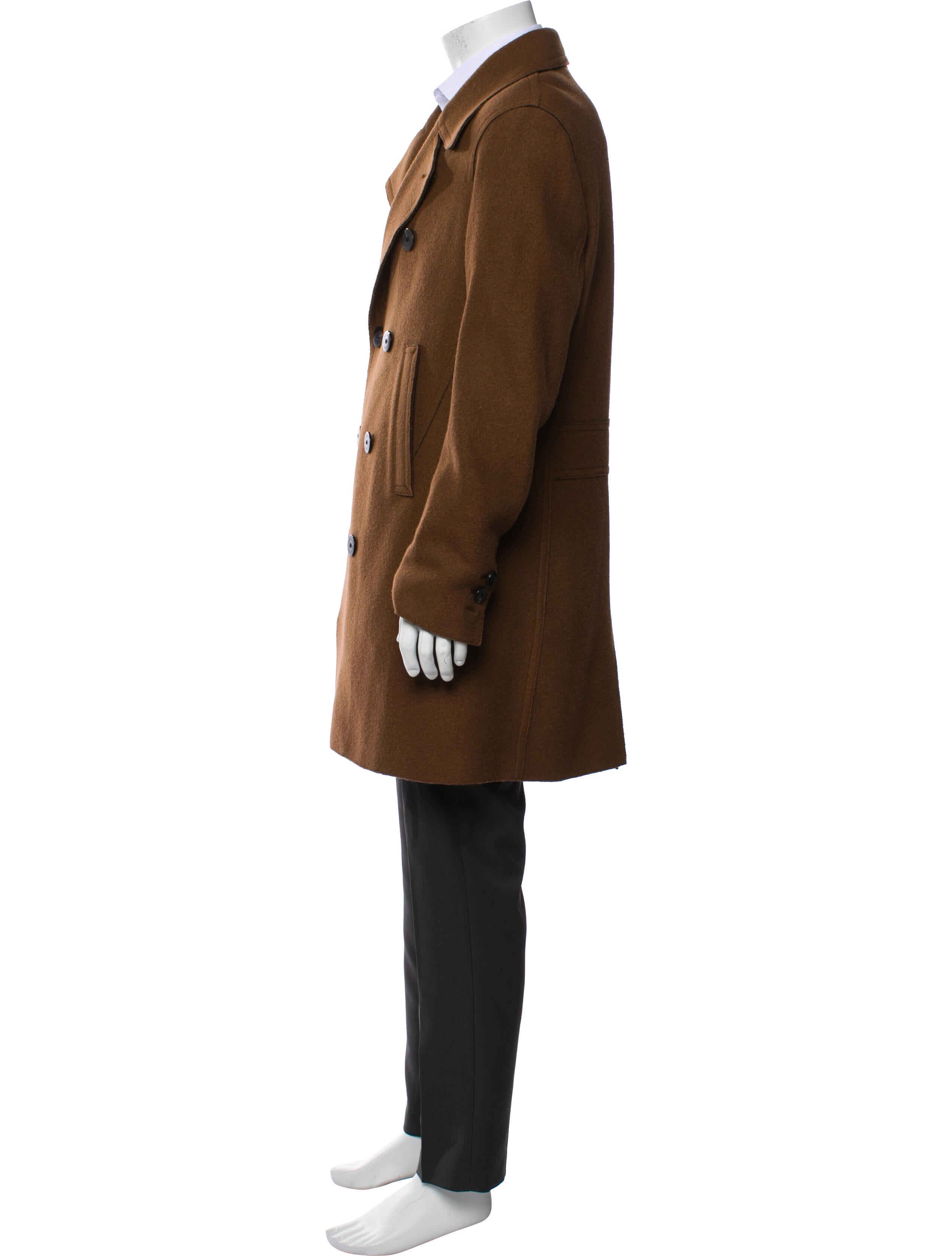 Neil Barrett Virgin Wool Peacoat