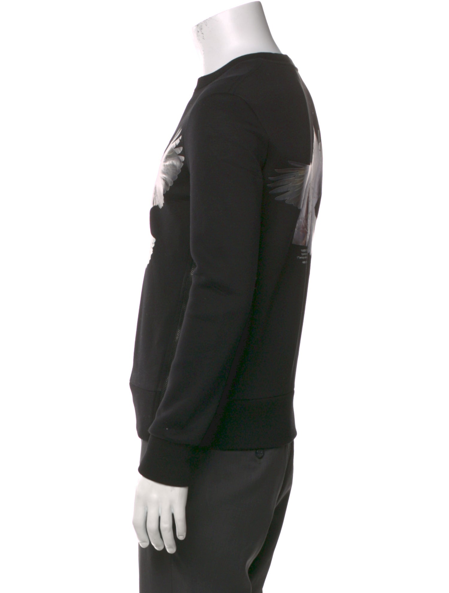 Neil Barrett Graphic Print Crew Neck Sweatshirt