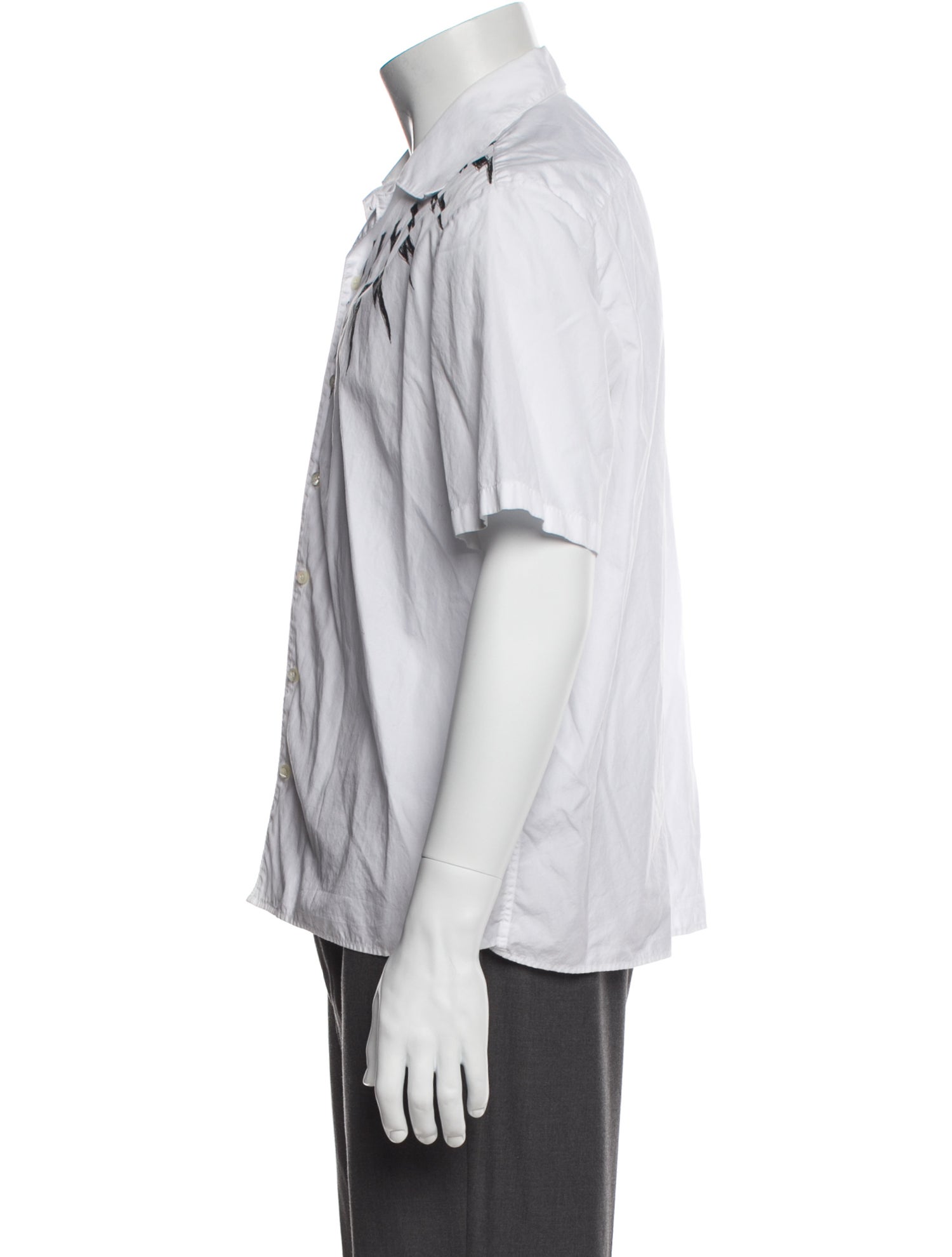 Neil Barrett Graphic Print Short Sleeve Shirt