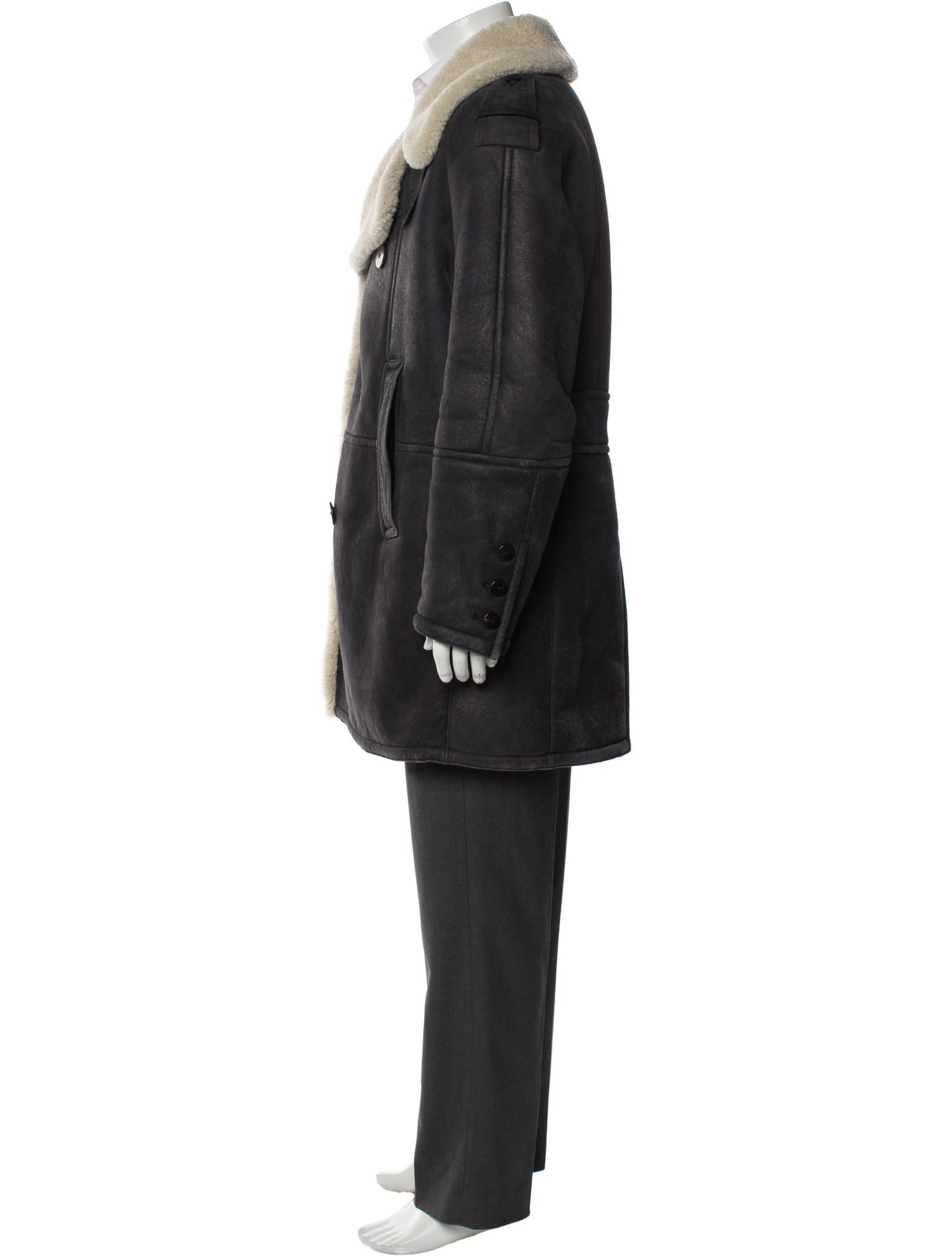 Neil Barrett Lamb Leather Coat