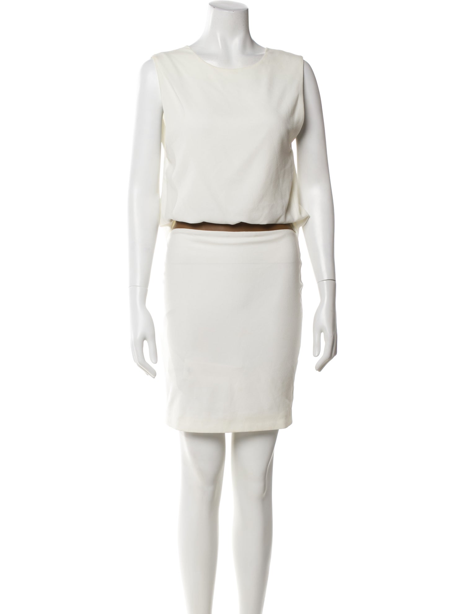 Neil Barrett Bateau Neckline Mini Dress