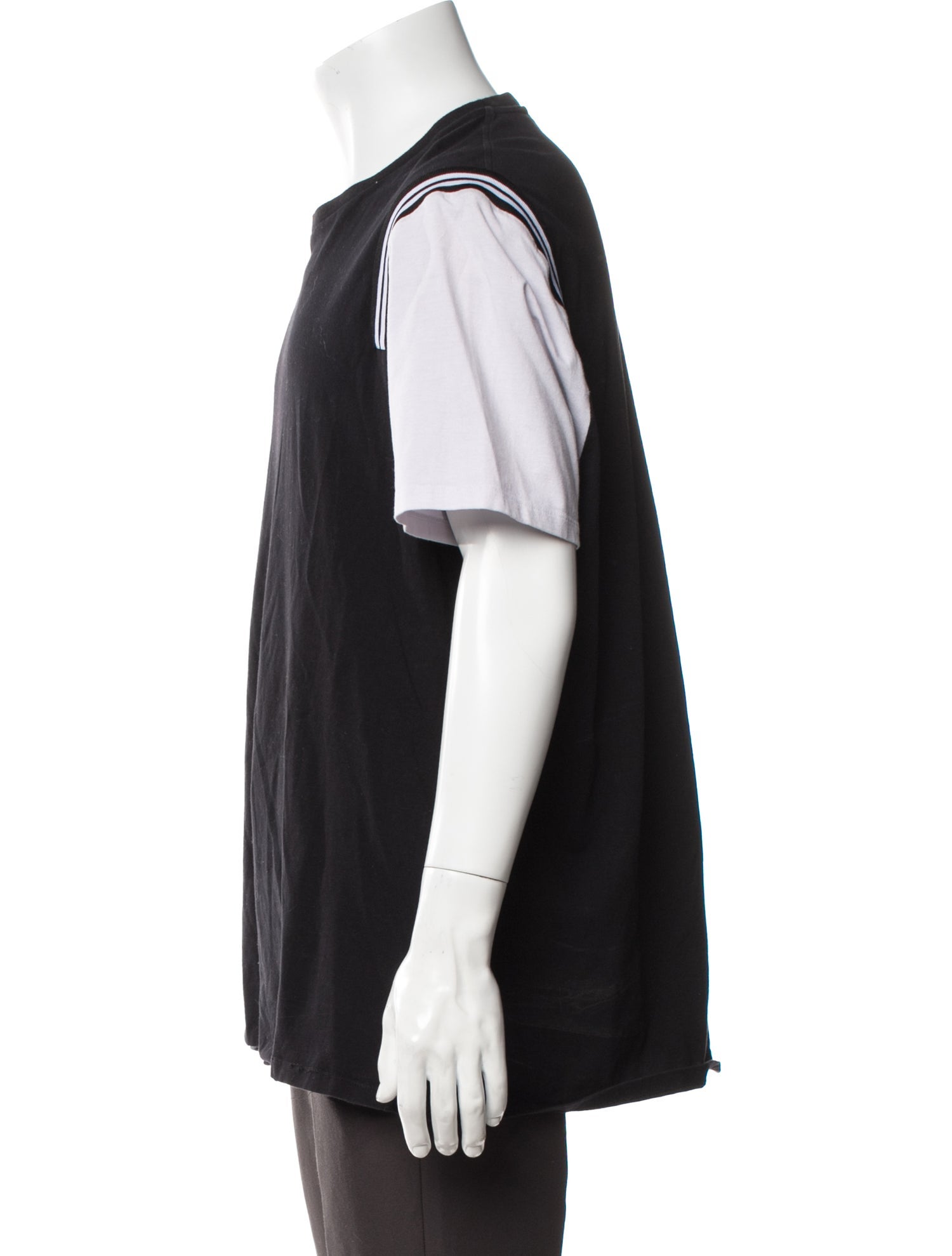 Neil Barrett Colorblock Pattern Crew Neck T-Shirt
