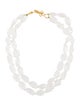 Necklace 20K Quartz Bead Multistrand Necklace