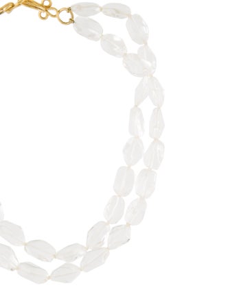 Necklace 20K Quartz Bead Multistrand Necklace