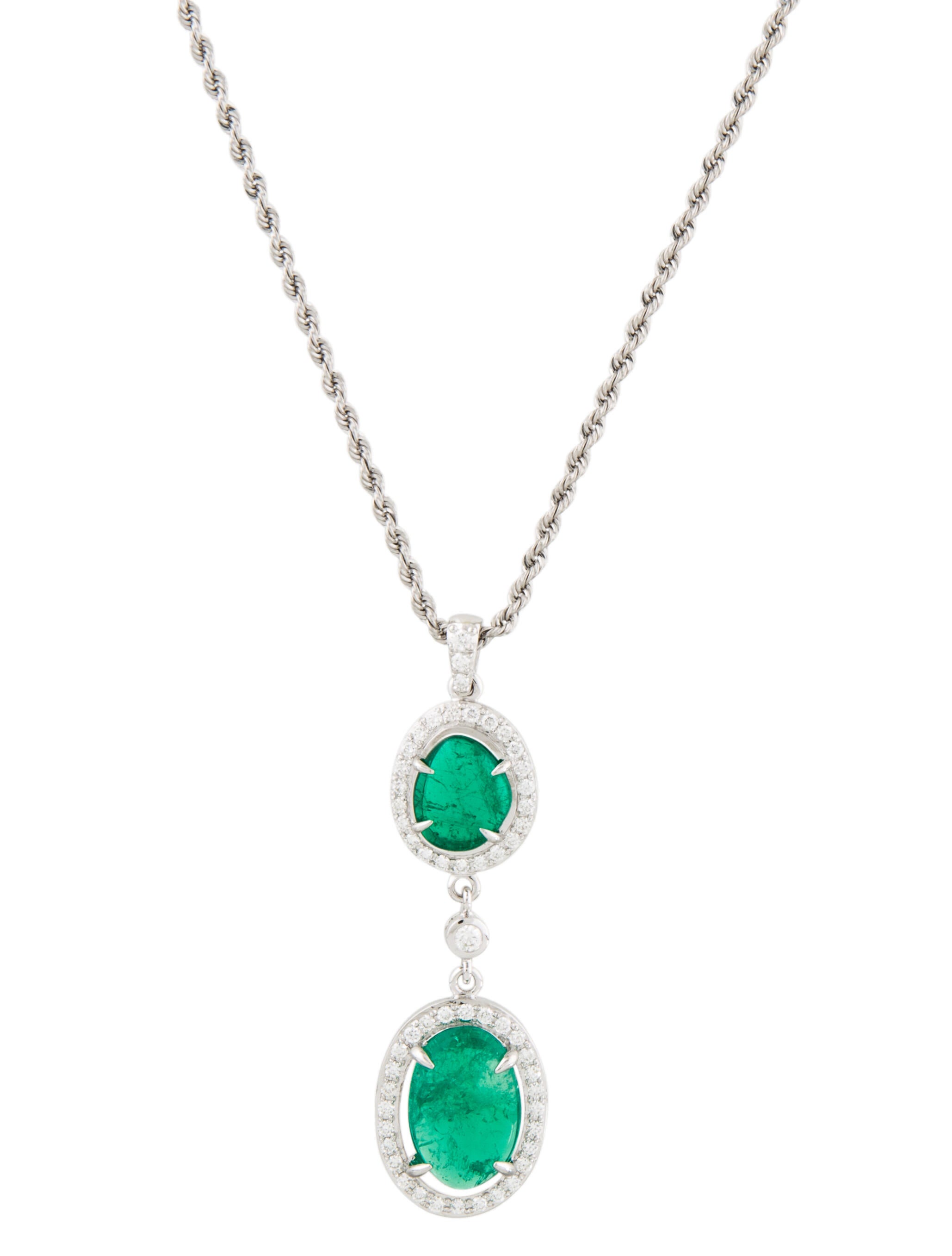 Kwiat 18K Diamond Pave Circle Pendant Necklace RhodiumPlated 18K