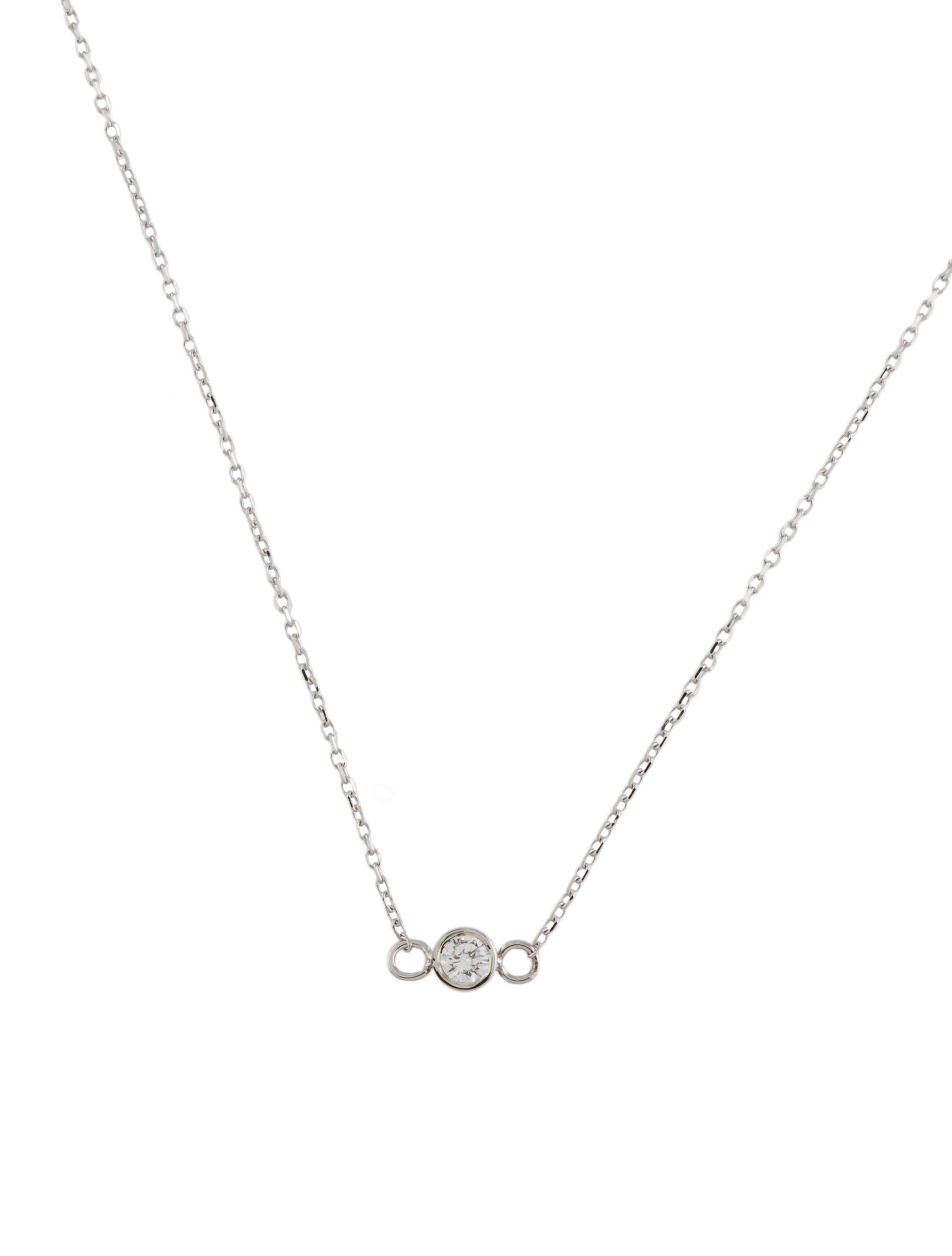 Necklace 14K Diamond Station Necklace
