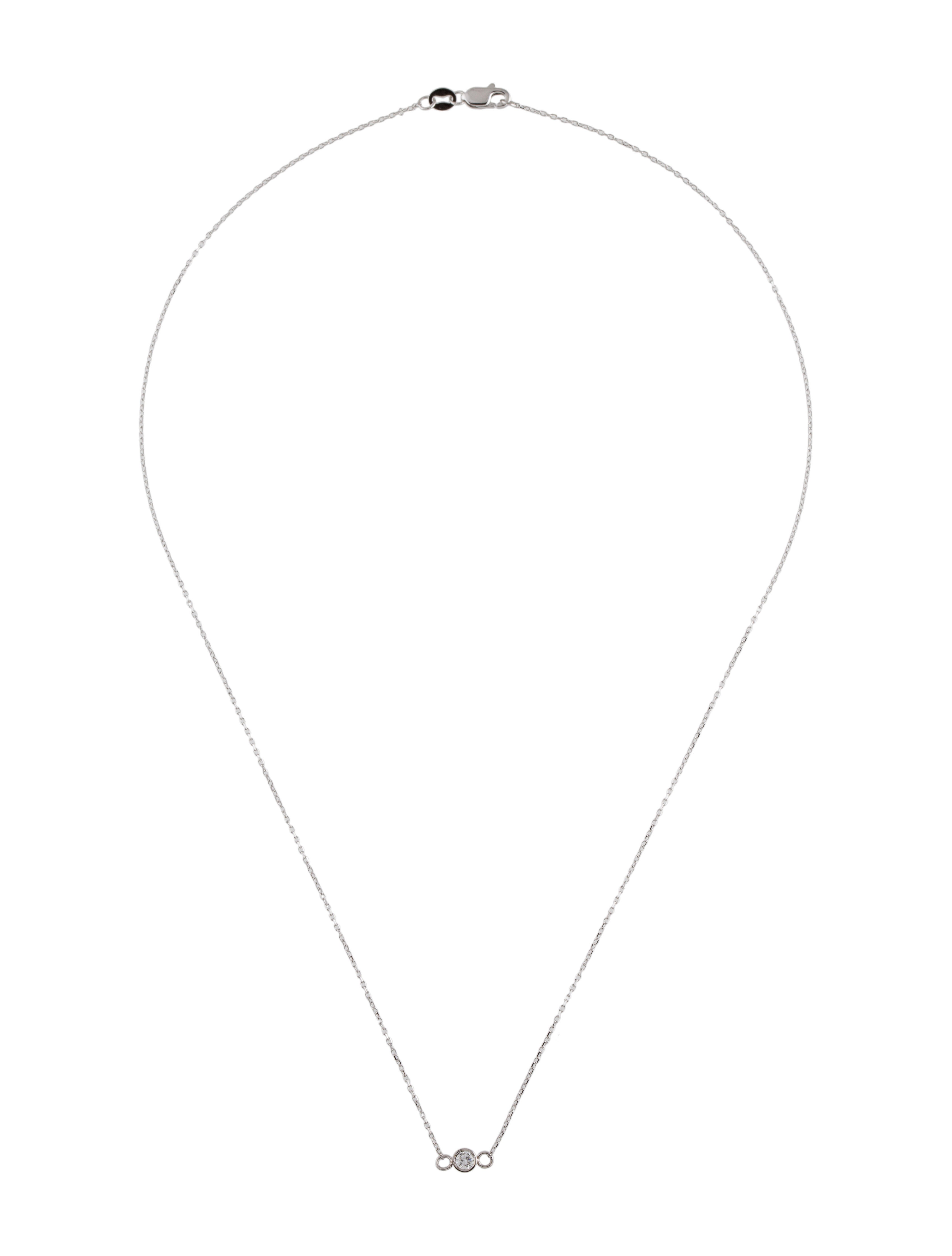 Necklace 14K Diamond Station Necklace