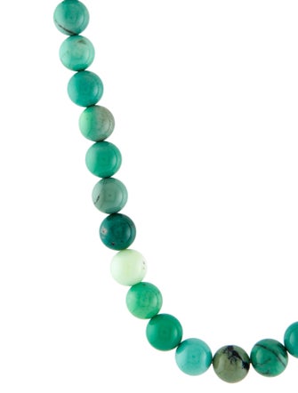 Necklace 14K Mixed Green Chrysocolla Bead Necklace