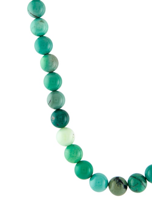 Necklace 14K Mixed Green Chrysocolla Bead Necklace