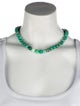 Necklace 14K Mixed Green Chrysocolla Bead Necklace