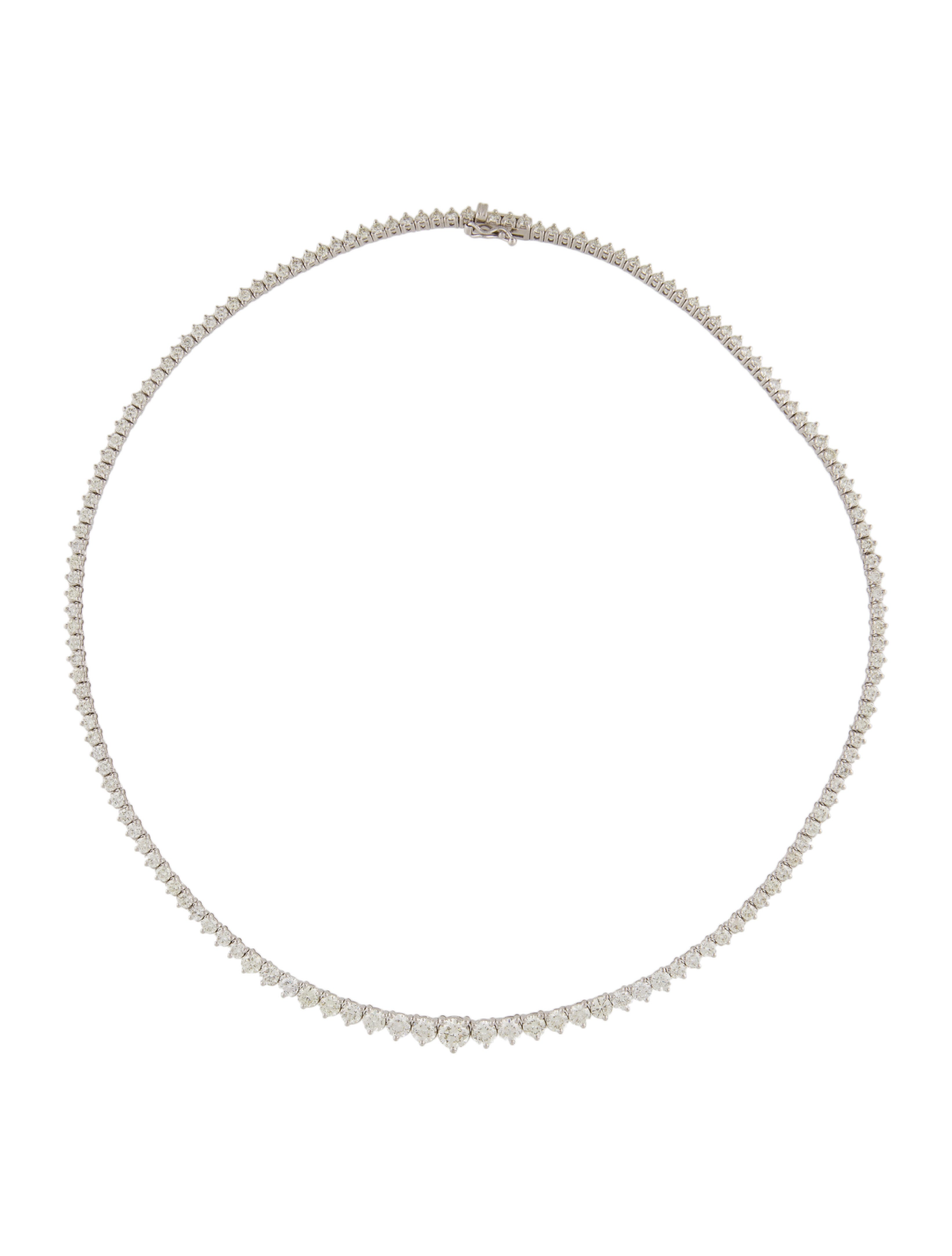 Necklace 18K Diamond Graduated Collar Necklace