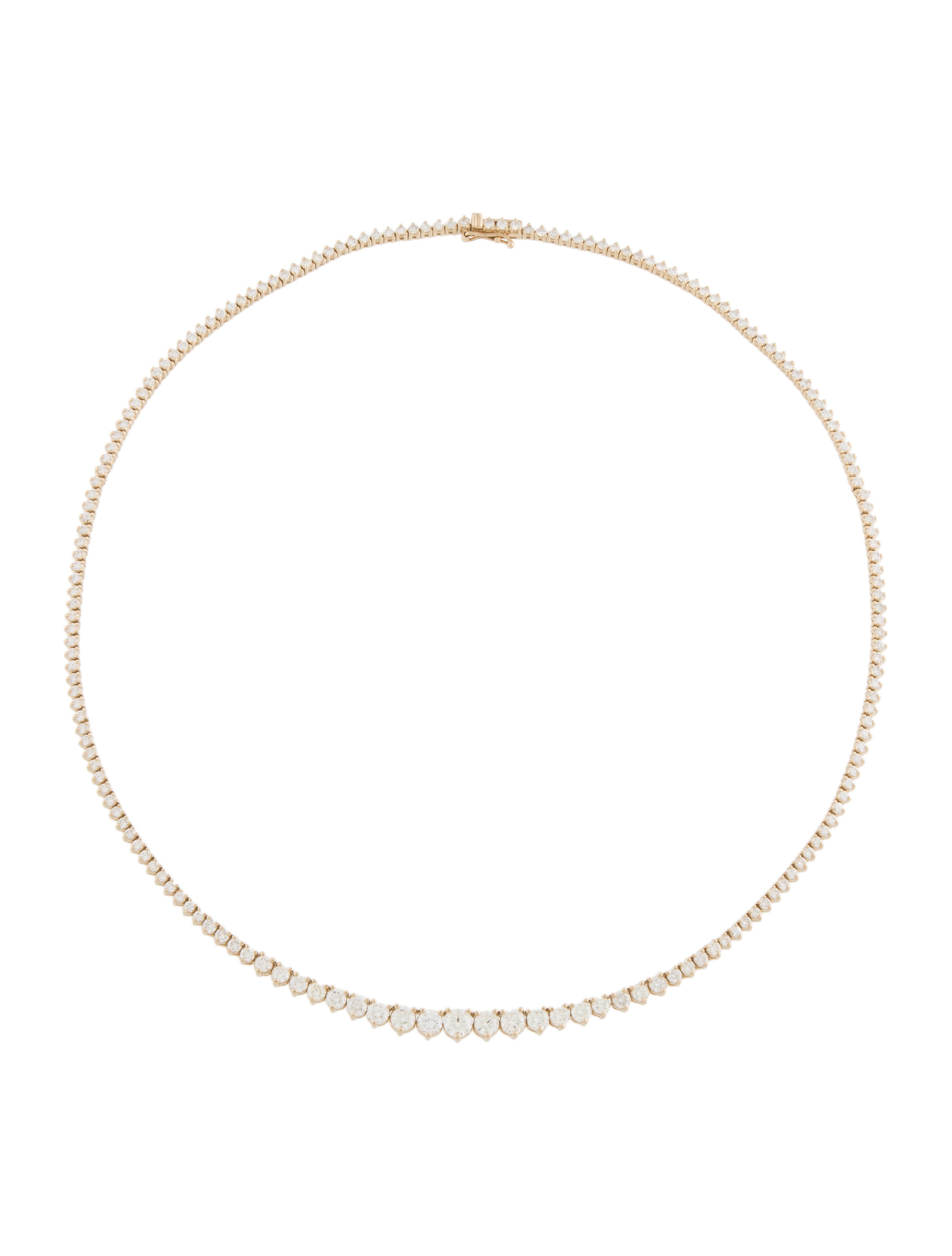 Necklace 14K 7.51ctw Diamond Collar Necklace