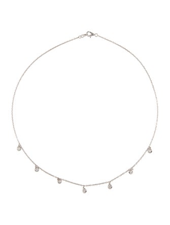 Necklace 14K Diamond Station Necklace