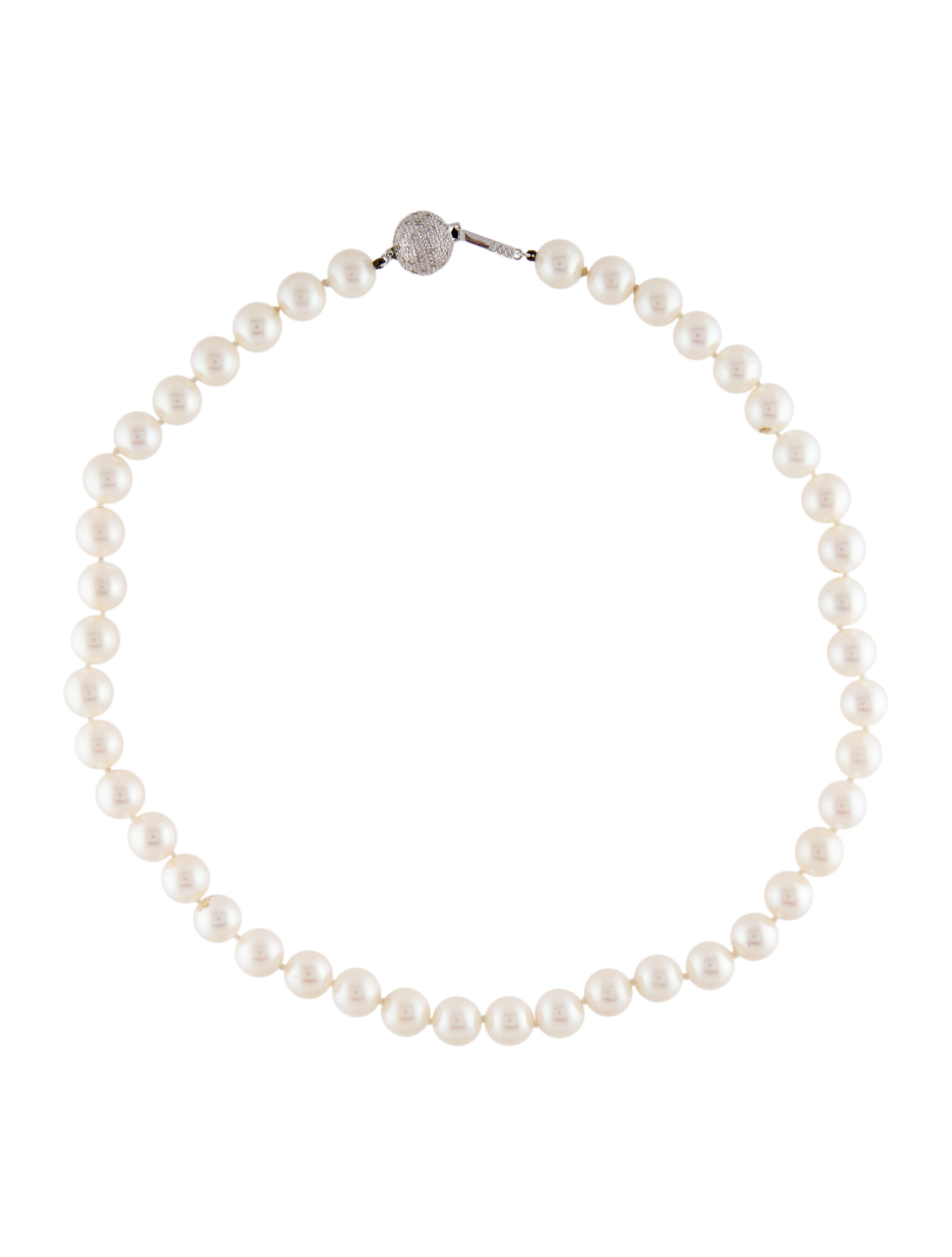 Tiffany & Co. Pearl Strand Twist Necklace Sterling Silver Bead Strand