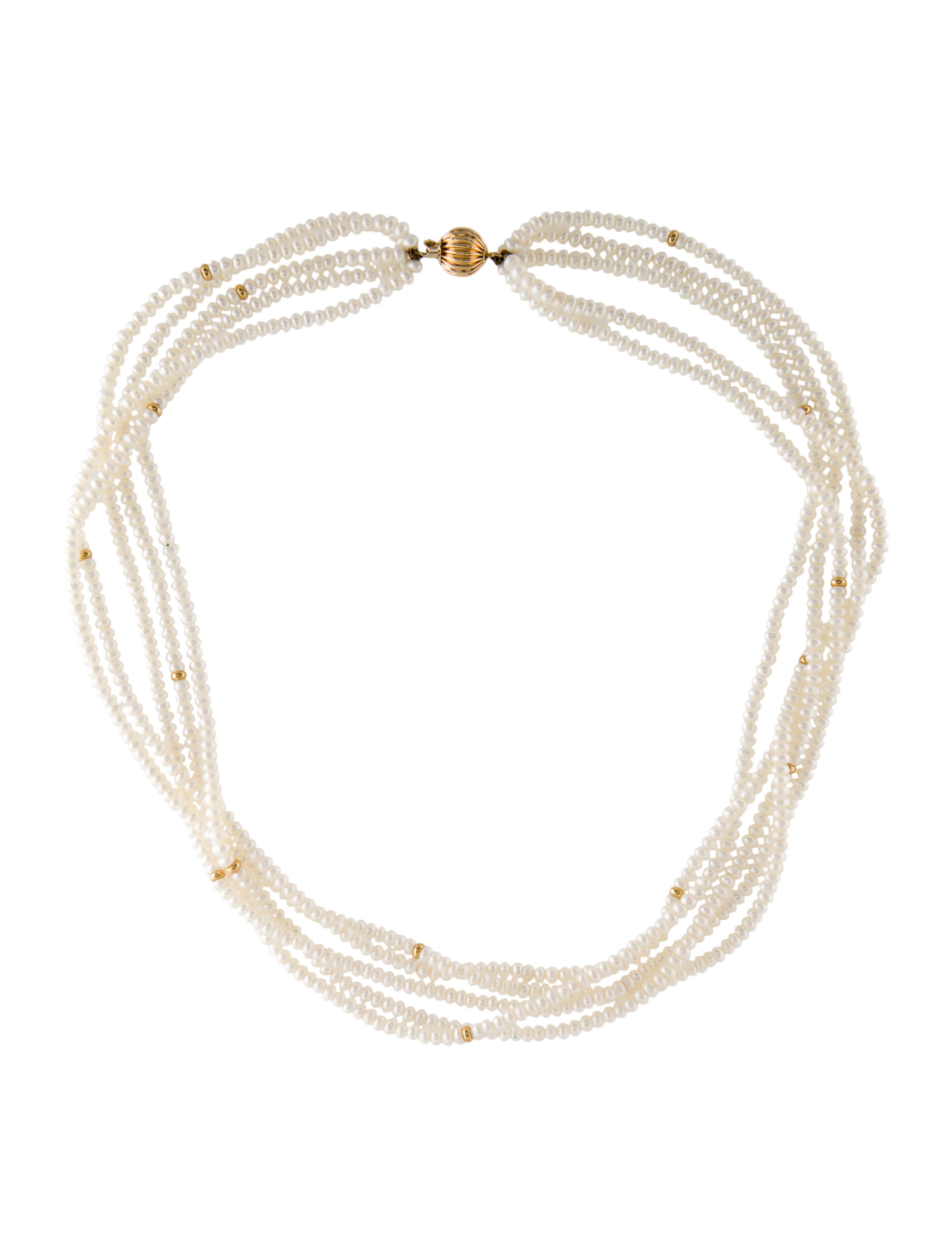 Necklace 14K Cultured Pearl Multi-Strand