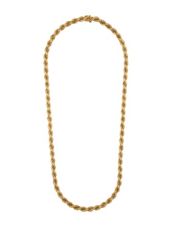 Necklace 18K Two-Tone Rope Chain Necklace