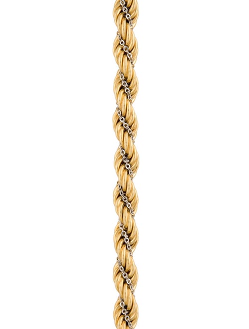 Necklace 18K Two-Tone Rope Chain Necklace