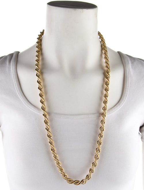 Necklace 18K Two-Tone Rope Chain Necklace