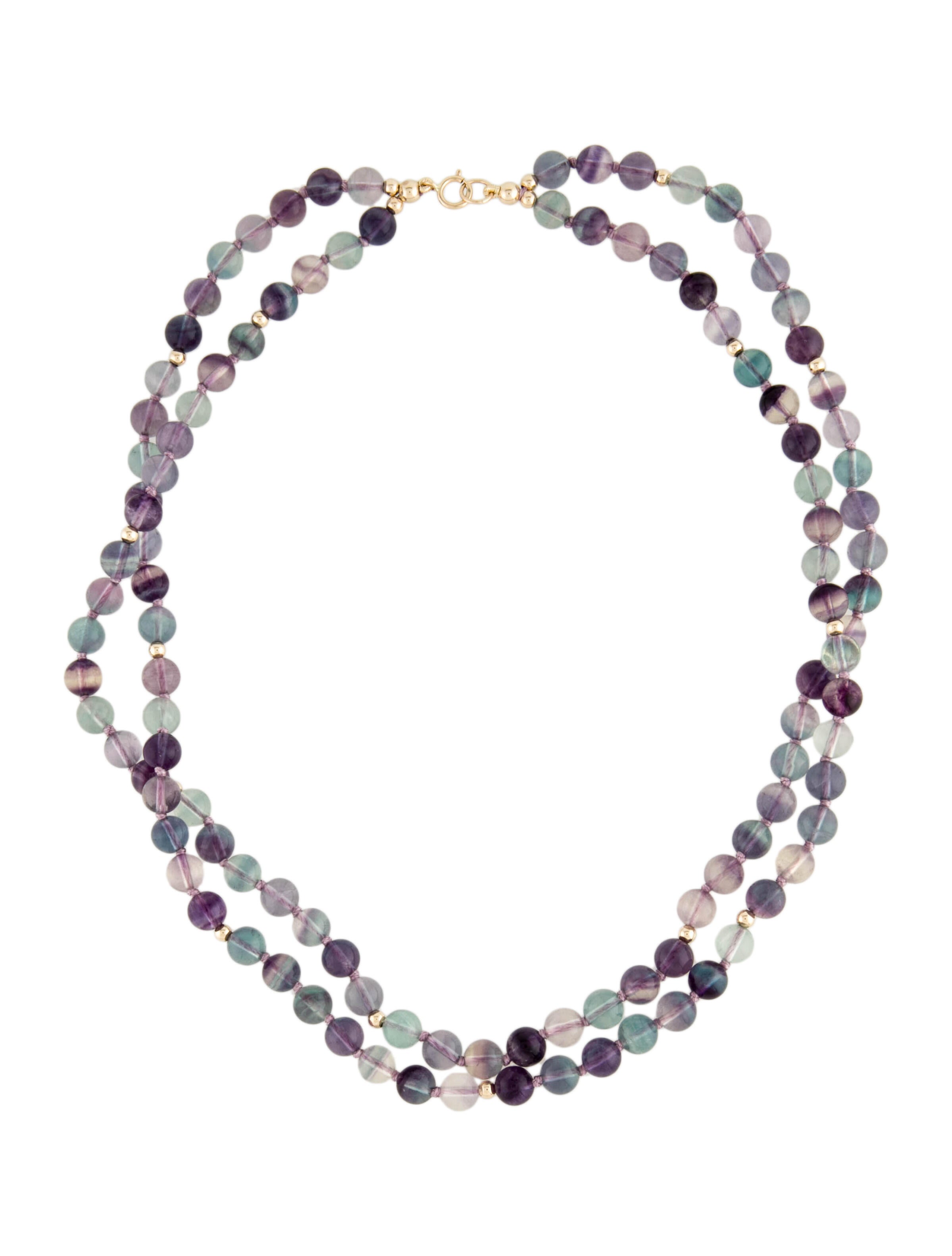 Fine Jewelry Necklace Cultured Pearl Necklace 14K Yellow Gold Bead Strand, Necklaces