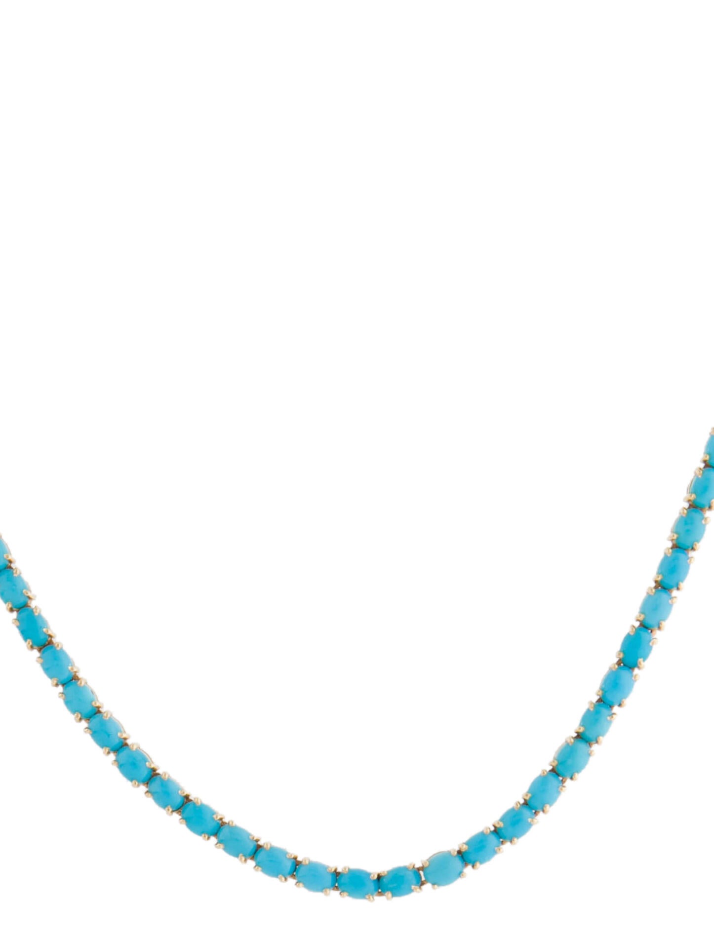 Necklace 14K 17.00ctw Turquoise Collar Necklace