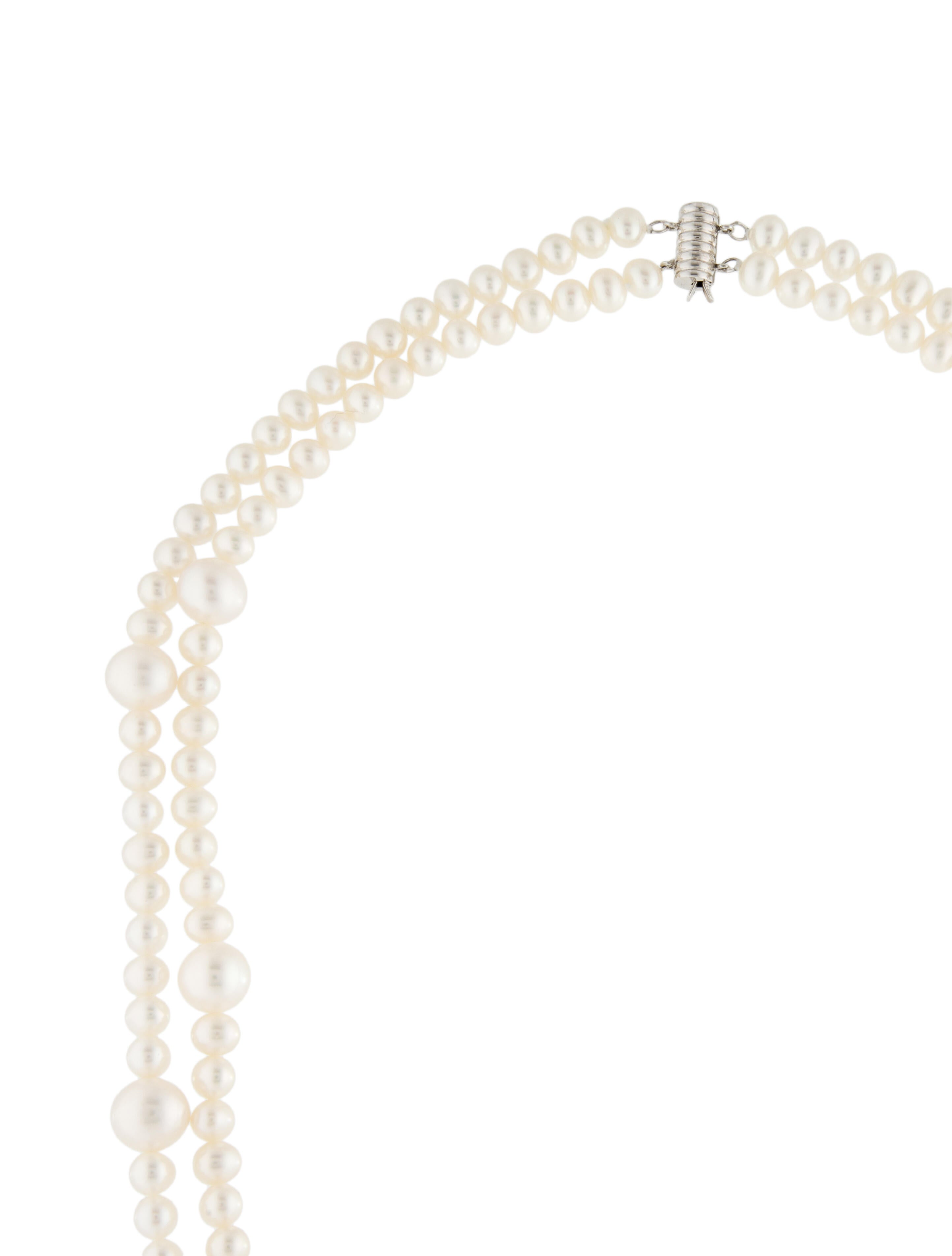 Necklace 14K Pearl Double Strand