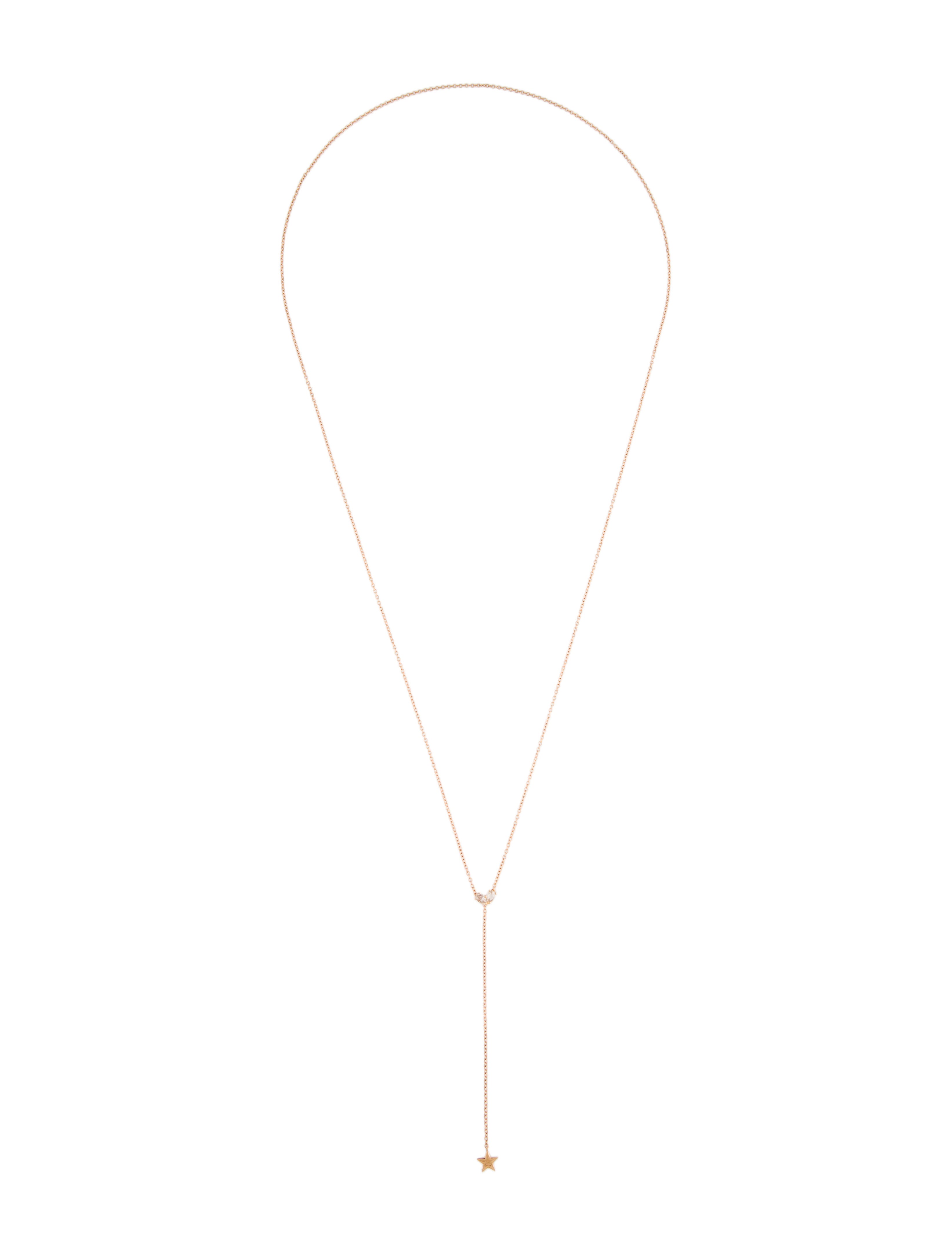 Necklace 18K Diamond Bolo