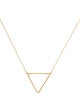 Necklace 14K Open Triangle Symbol Pendant Necklace