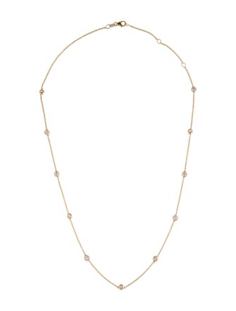 Necklace 14k 1.00ctw Diamond Station Necklace