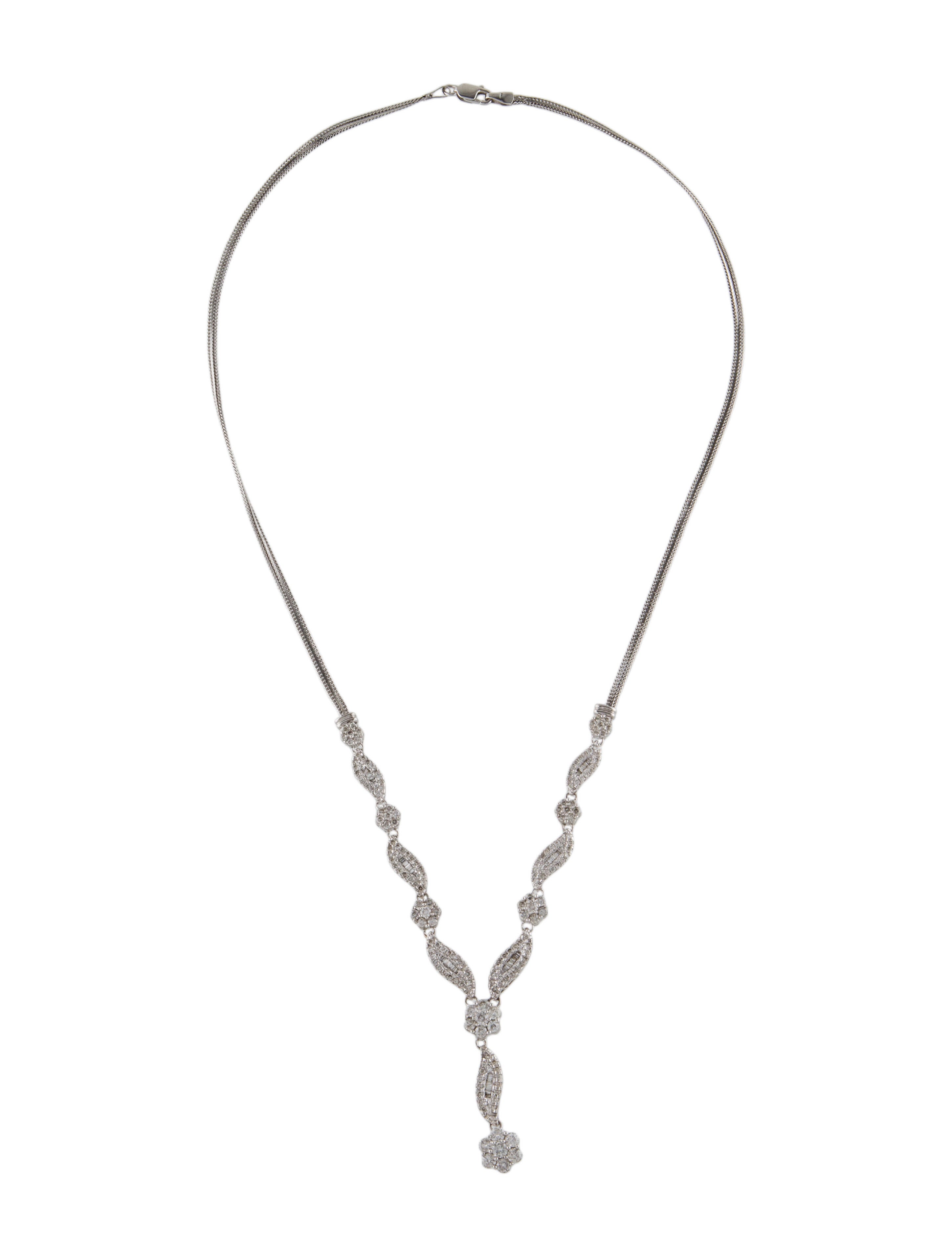 Necklace 14K 4.44ctw Diamond Lavalier Necklace