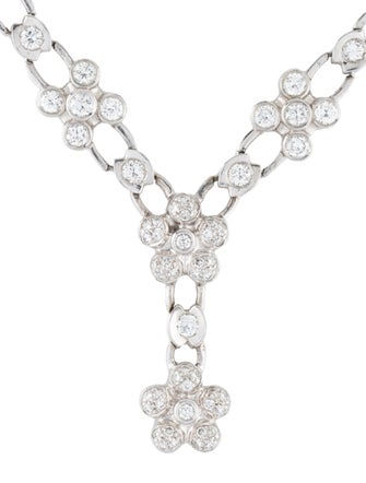 Necklace 18K 8.63ctw Diamond Lavalier Necklace