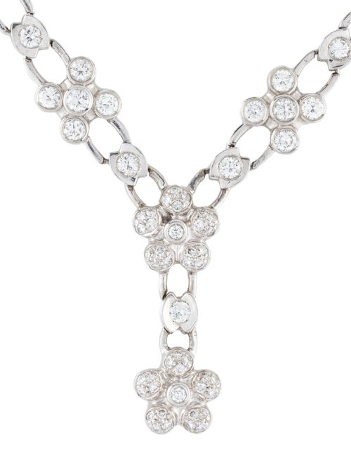 Necklace 18K 8.63ctw Diamond Lavalier Necklace