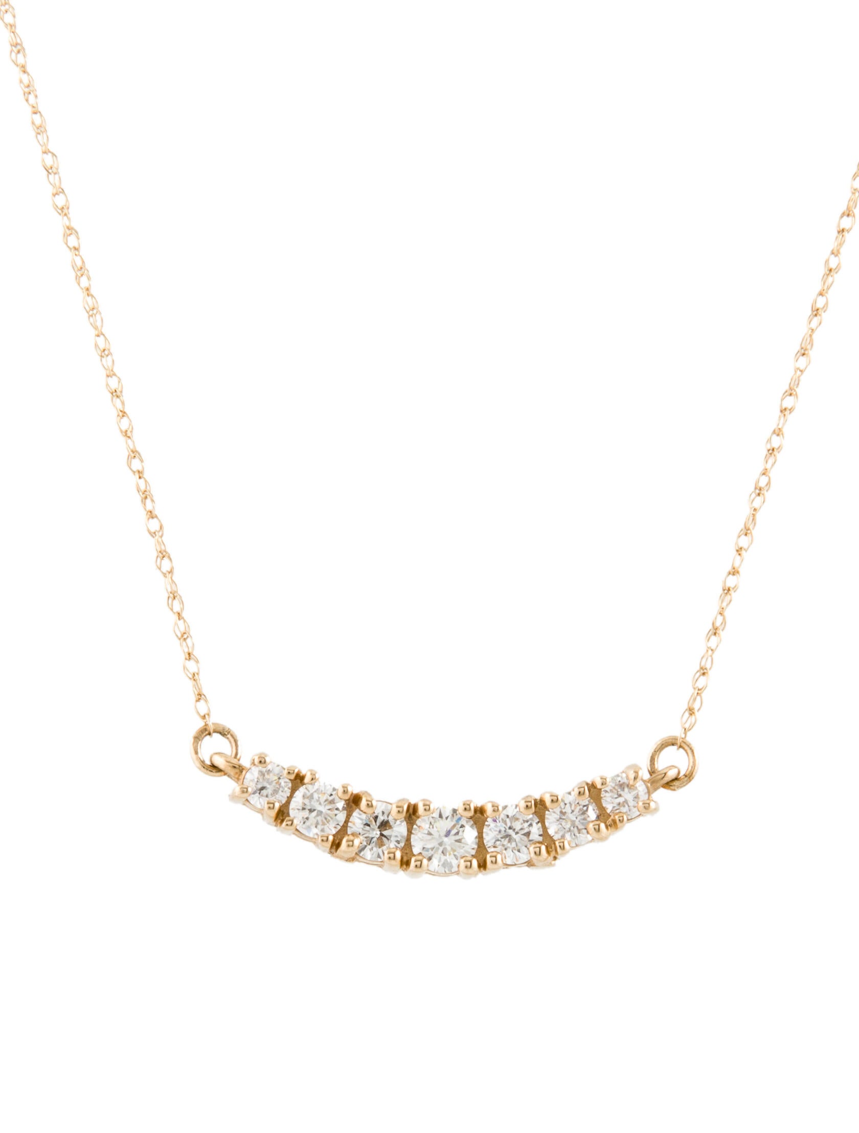 Necklace 14K Pearl & Diamond Pendant Necklace Gold, 14K White Gold