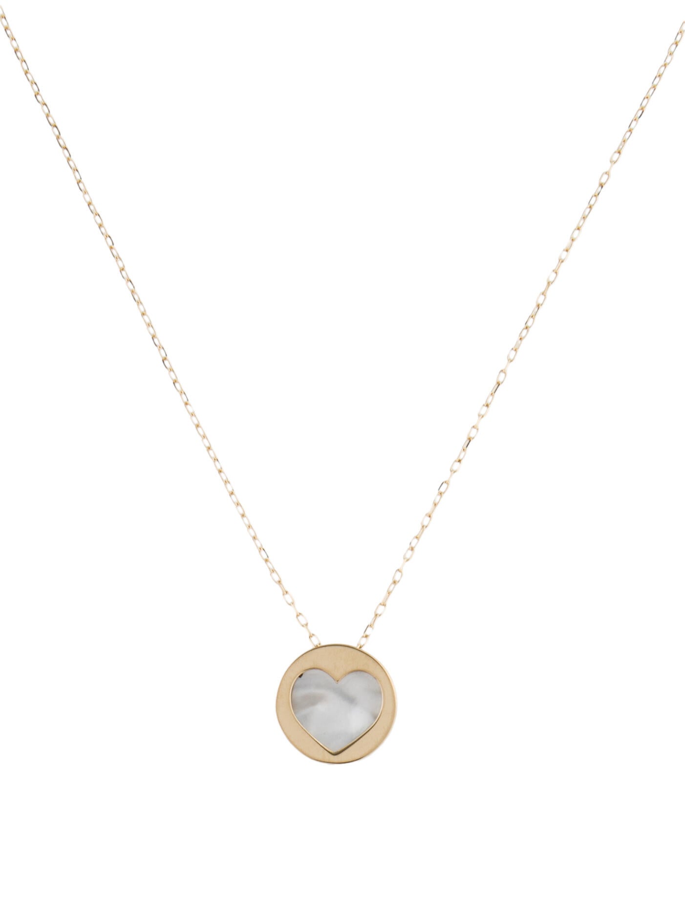 Necklace 14K Mother Of Pearl Pendant Necklace
