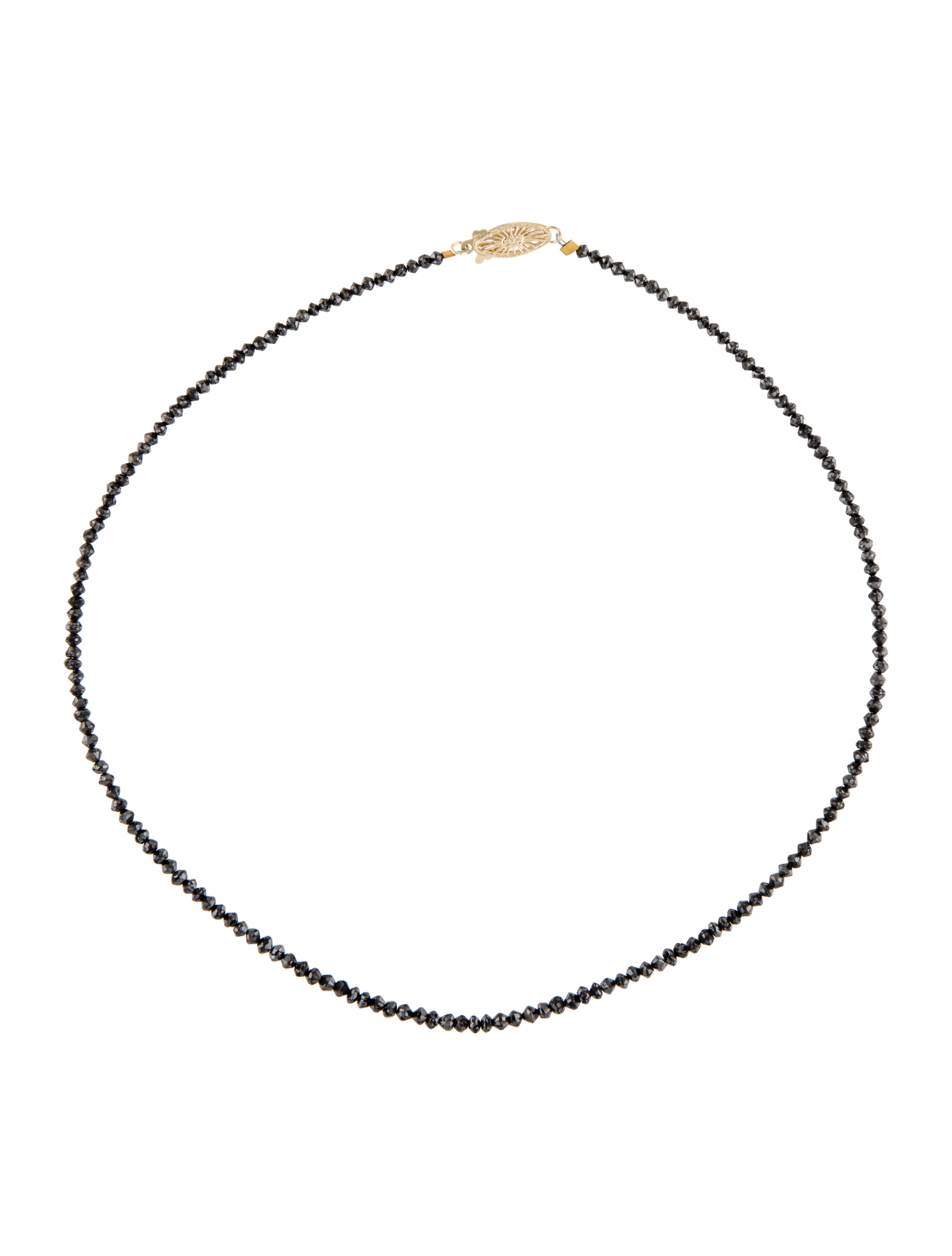 Necklace 14K Diamond Bead Necklace