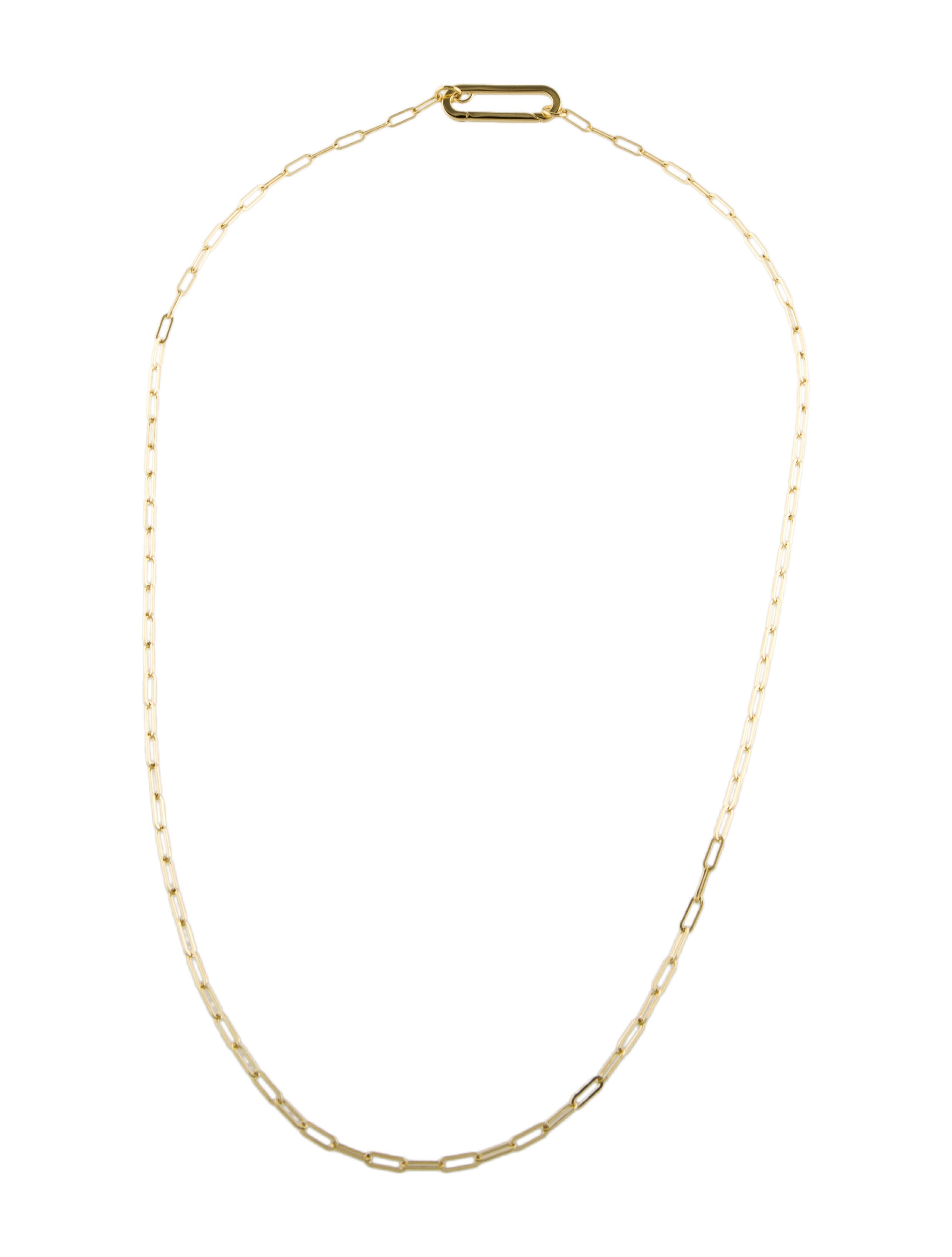 Roberto Coin 18K Paperclip Chain Necklace 18K Yellow Gold Chain