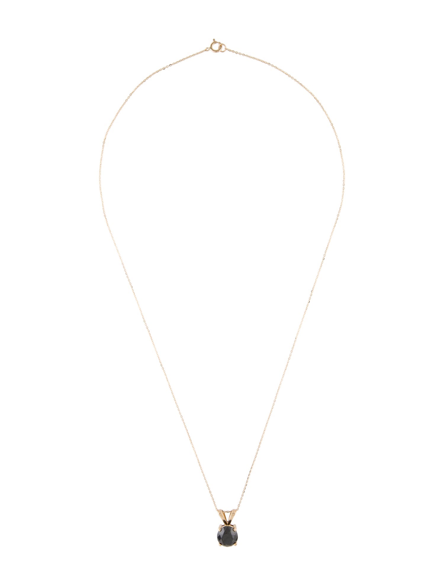 Necklace 14K 3.77ct Diamond Pendant Necklace