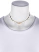 Necklace 14K Diamond Heart Pendant w/ 18K Chain Choker