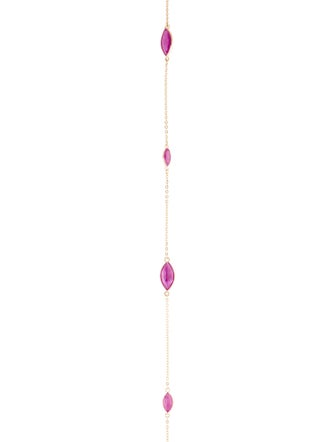 Necklace 14K 14.09ctw Ruby Station Necklace