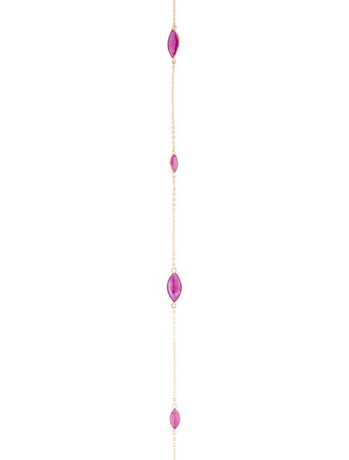 Necklace 14K 14.09ctw Ruby Station Necklace