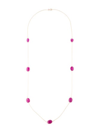 Necklace 14K Ruby Station Necklace