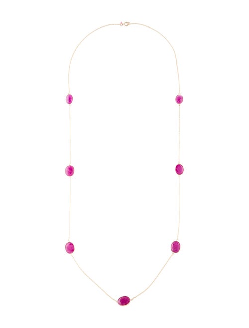 Necklace 14K Ruby Station Necklace