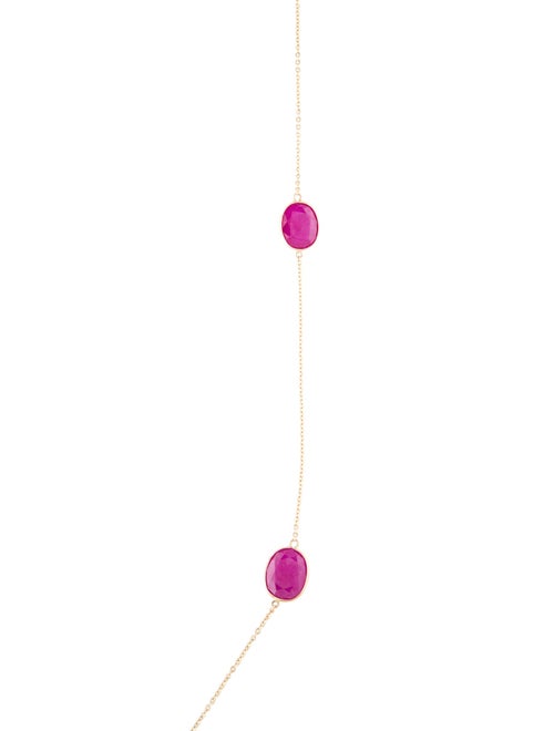 Necklace 14K Ruby Station Necklace