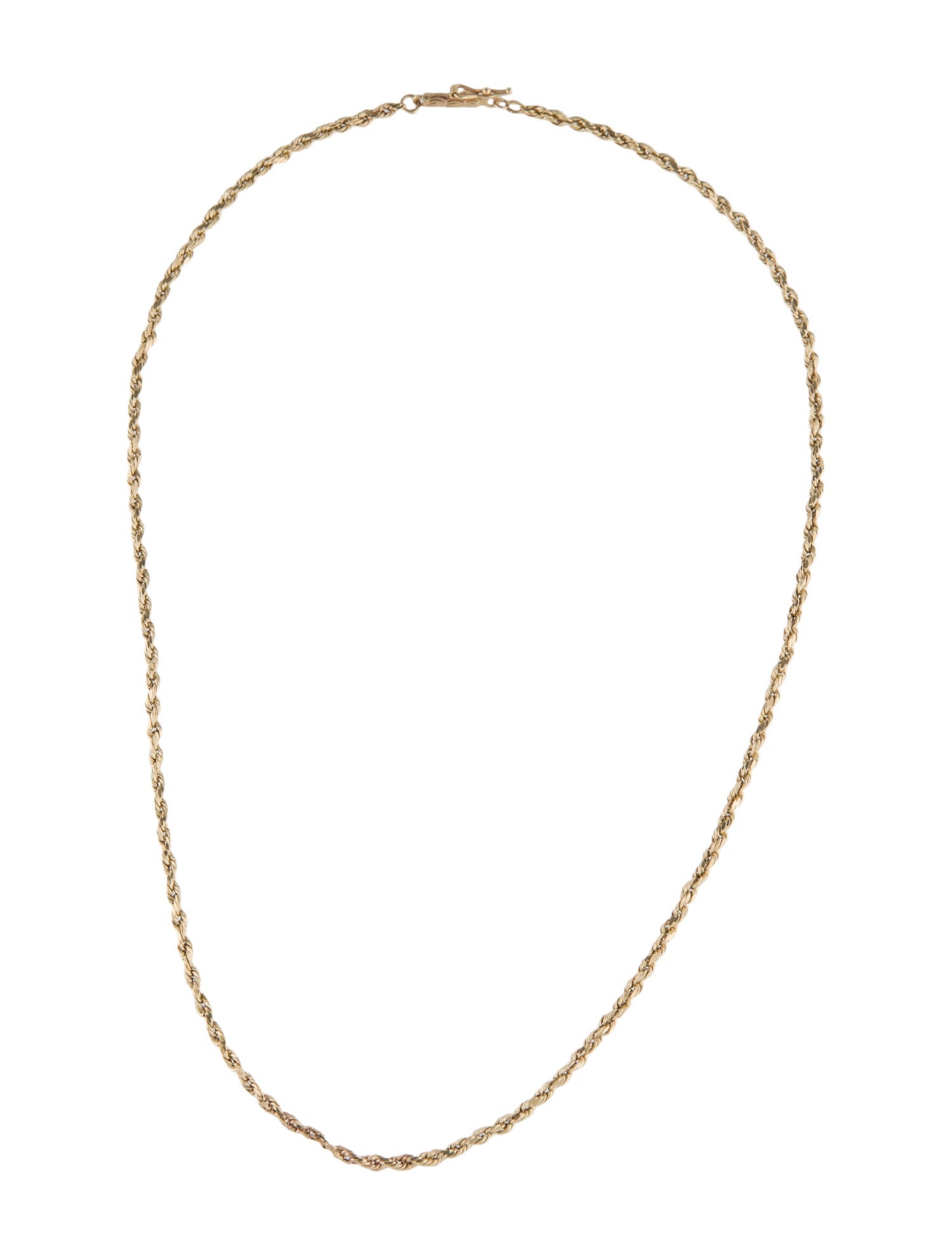 Necklace 14K Rope Chain Link Necklace