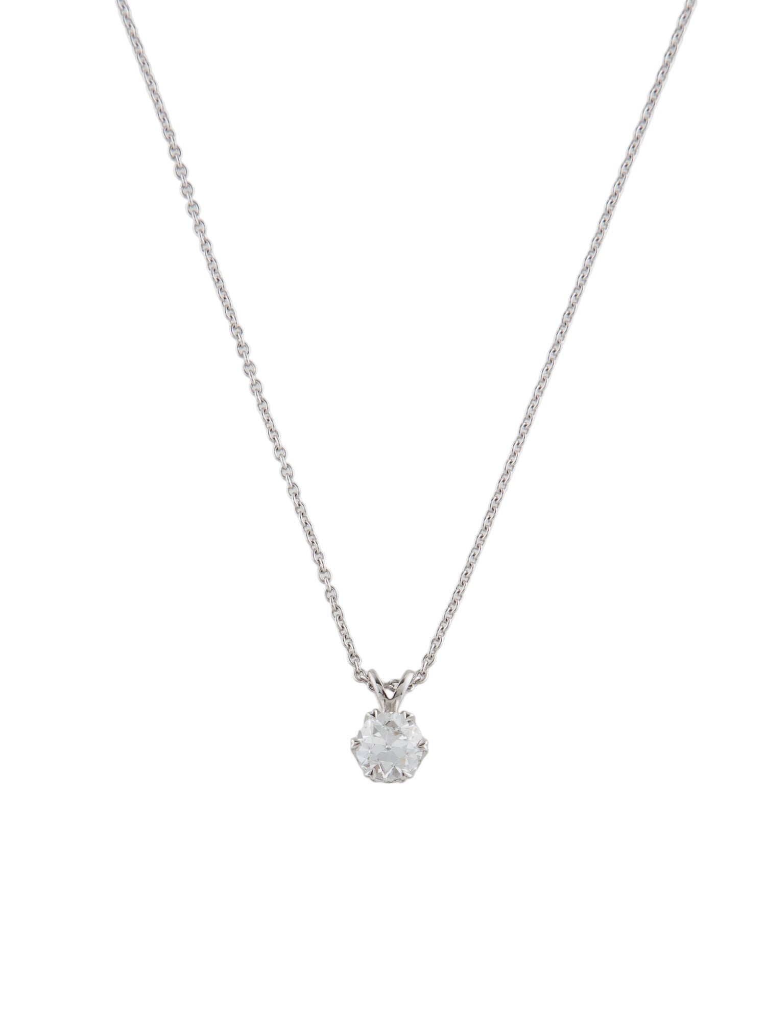 Necklace 14K Lab-Grown 1.05ctw Diamond Pendant Necklace