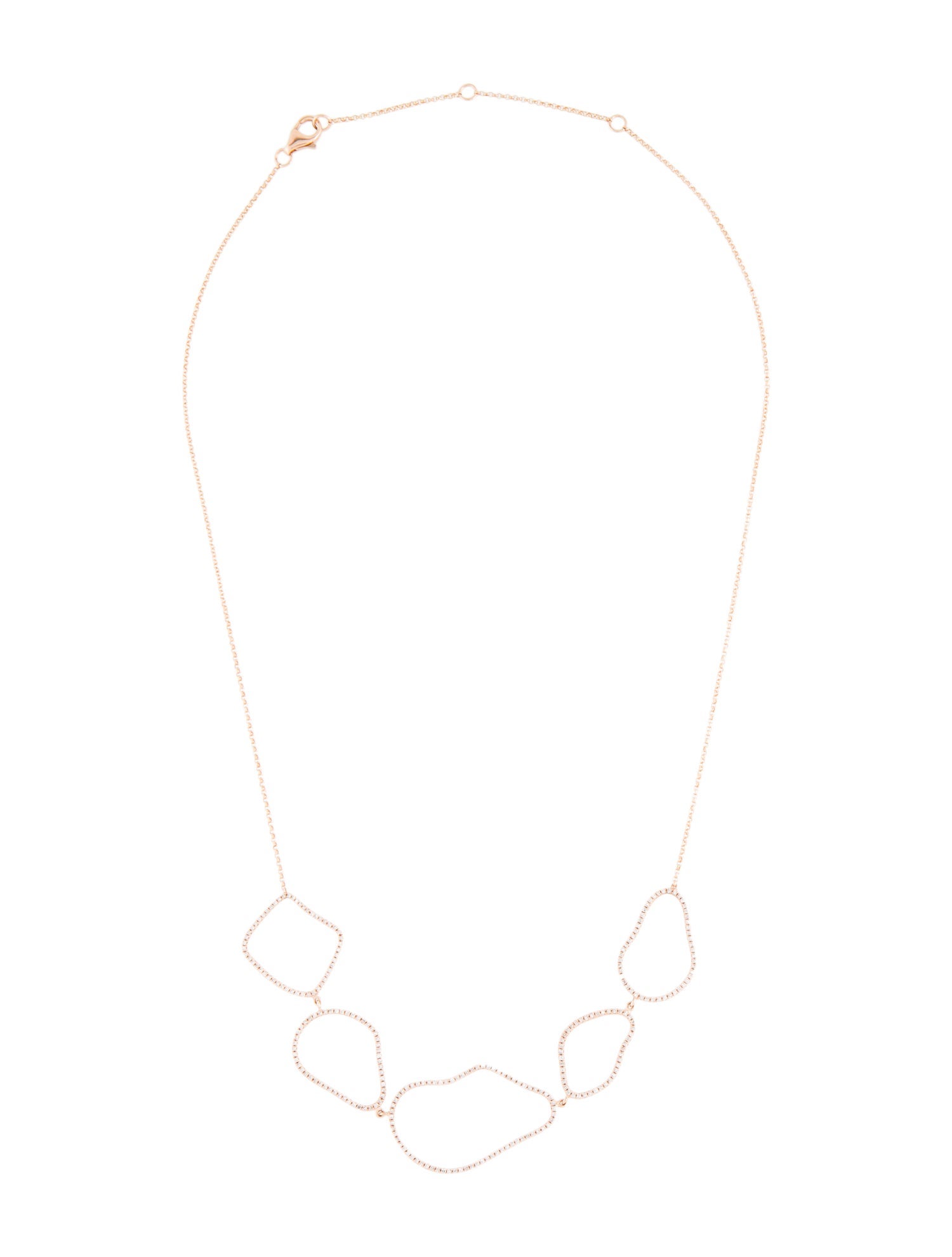 Tiffany & Co. 18K Diamond Station Necklace 18K Yellow Gold Station