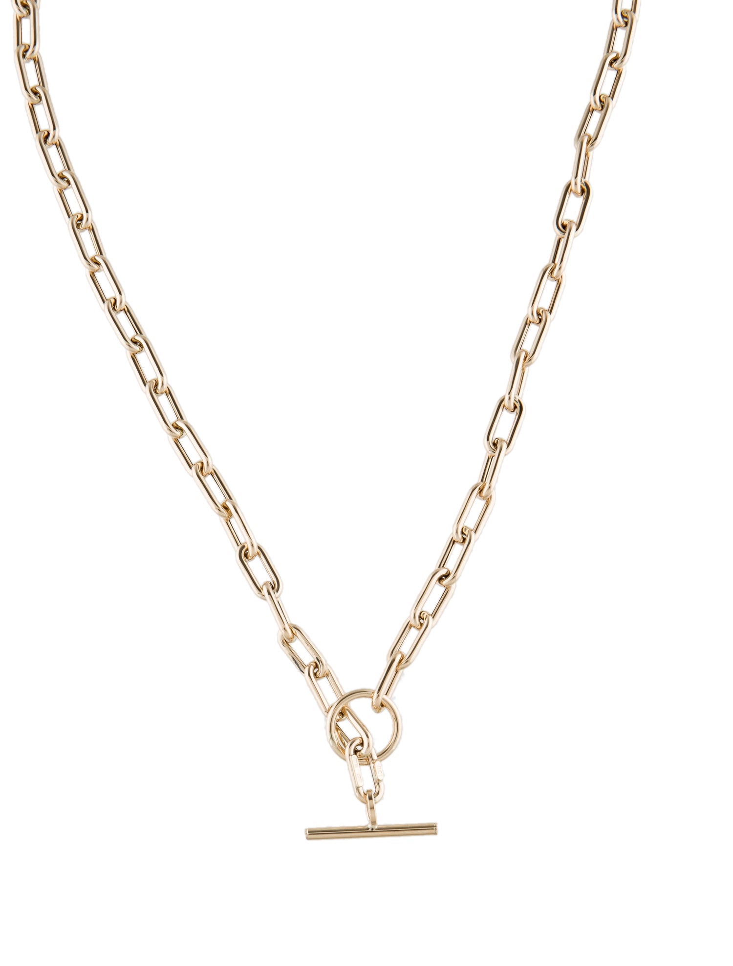 Roberto Coin 18K Alternating Fluted Paperclip Chain Necklace 18K