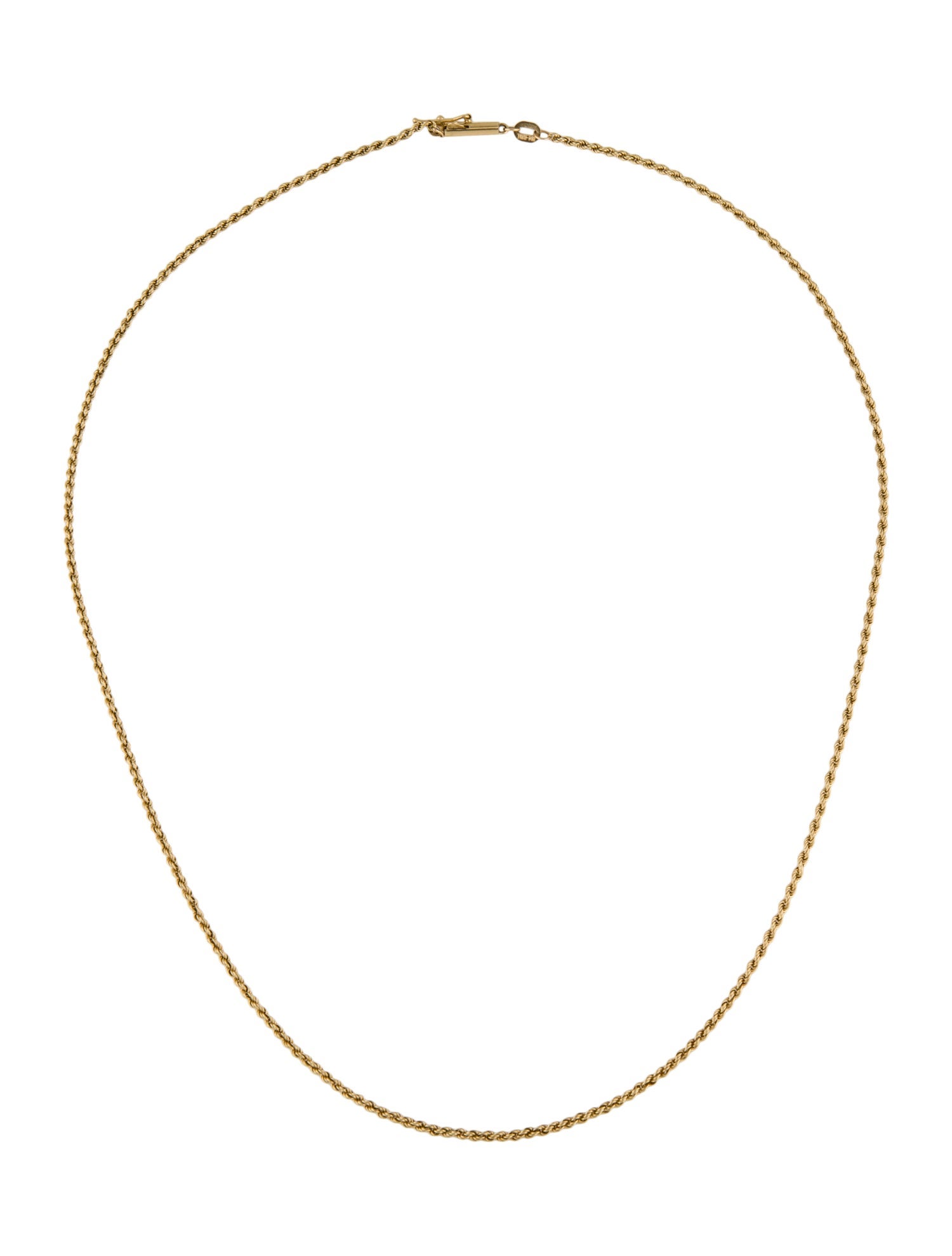 Necklace 14K Oval Link Chain Necklace 14K Yellow Gold Chain