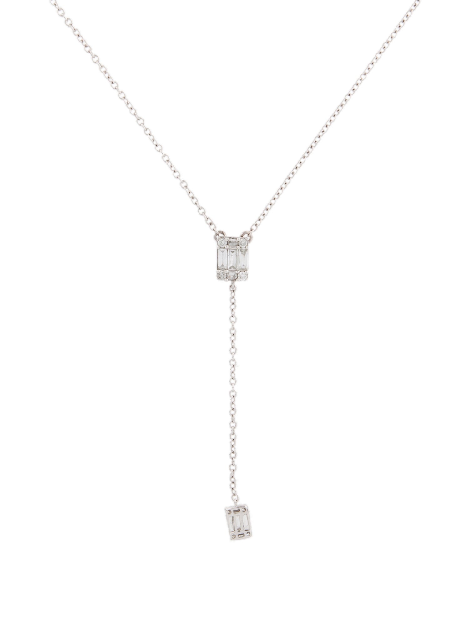 Necklace 14K Diamond Lavalier Necklace