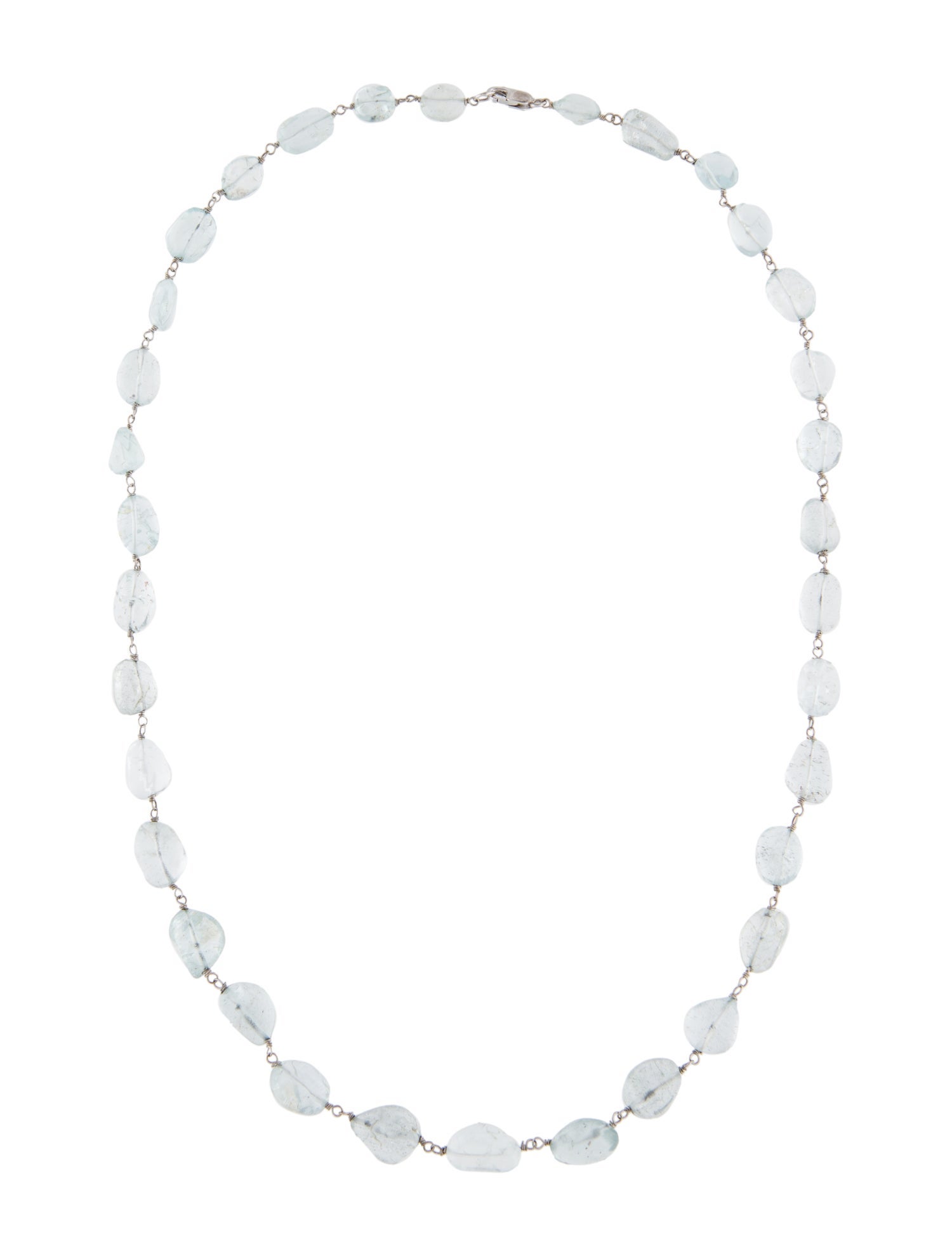 Necklace 14K Aquamarine Beaded Necklace